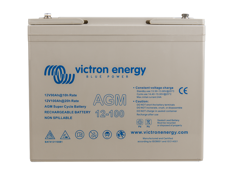 Victron 12V/100Ah AGM Super Cycle Battery (M6)