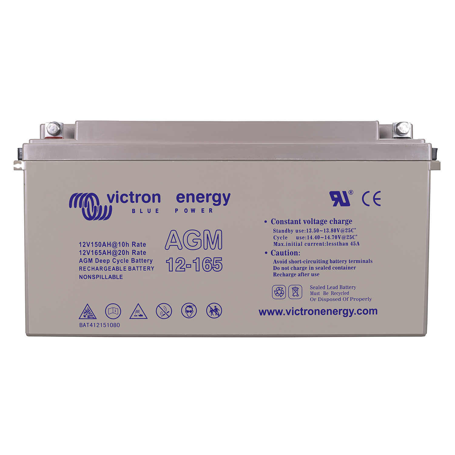 Victron 12V/165Ah AGM Deep Cycle Battery