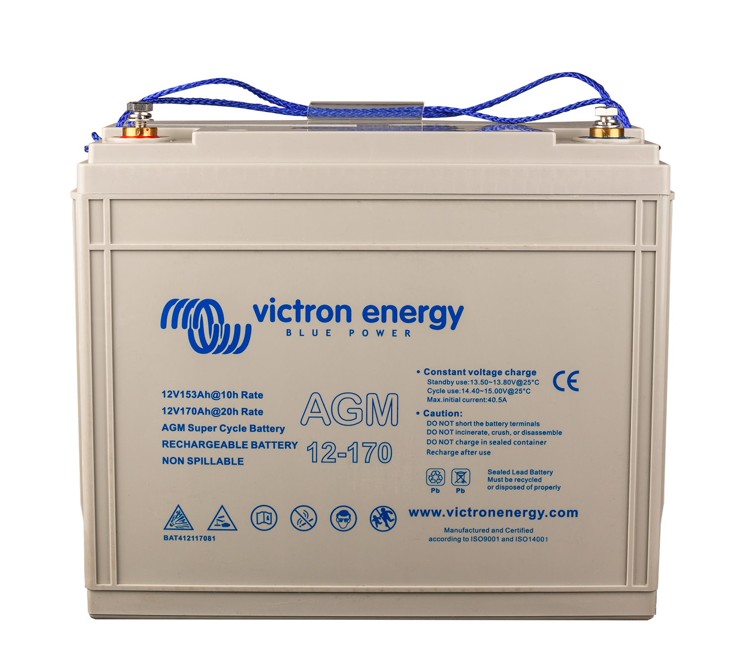 Victron 12V/170Ah AGM Super Cycle Battery (M8)